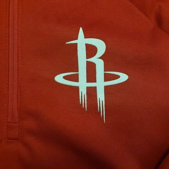 NBA Houston Rockets Hands High MVP Quarter Zip Pullover Adult Womens 2XL Red - Picture 4 of 7